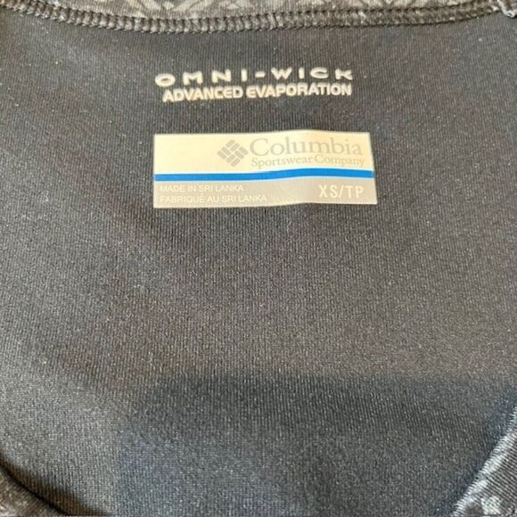 Columbia Omni-Wick Women's Athletic Dress with Built in Bra Black Gray Print XS - Picture 6 of 10